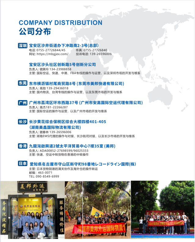 公司分布